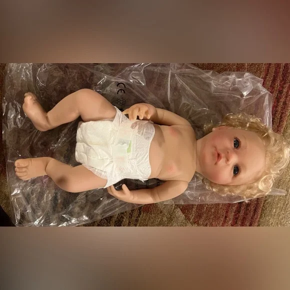 Reborn Baseball Doll with Red and White Outfit